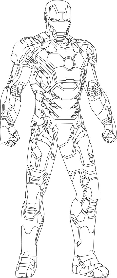 Iron Man Coloring Pages Free Download