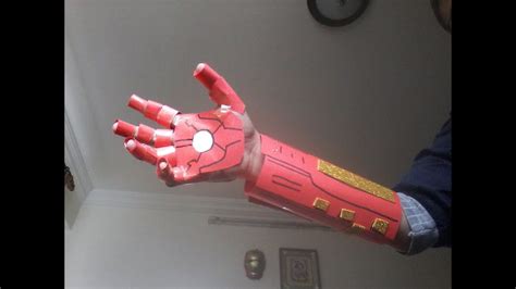 Papercraft Iron Man Glove Made from Foam Board