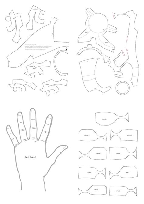 Iron Man Hand Template 1