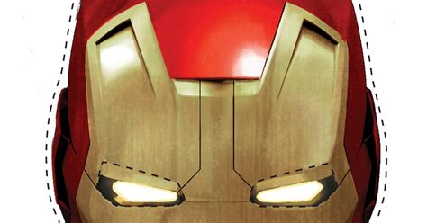 Iron Man Helmet Printable Template Materials