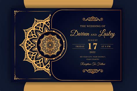 Islamic Wedding Invitation Templates Gallery Image 1