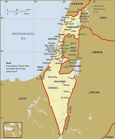 Map of Israel