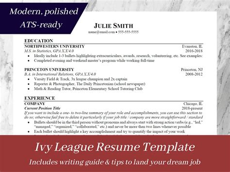 Ivy League Resume Example 5