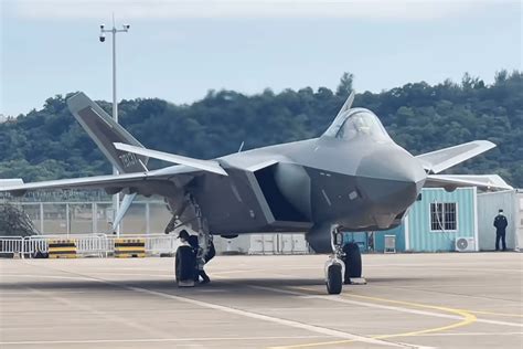 J-20 Stealth Aircraft Landing