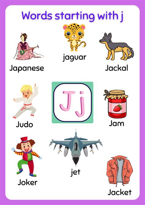 A collection of words starting with J