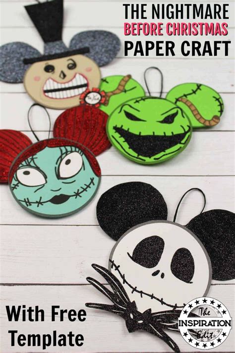 Jack Skellington Face Template Crafts