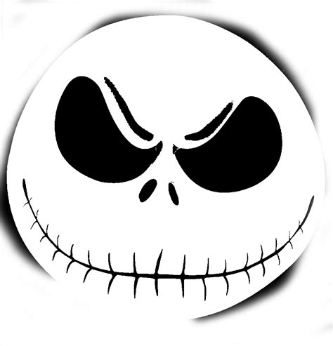 Jack Skellington Face Template Decorations