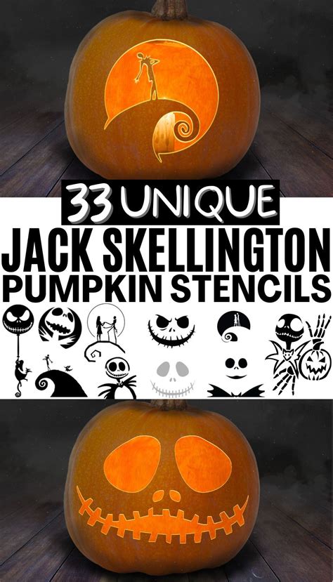 Jack Skellington Pumpkin Template Image 4