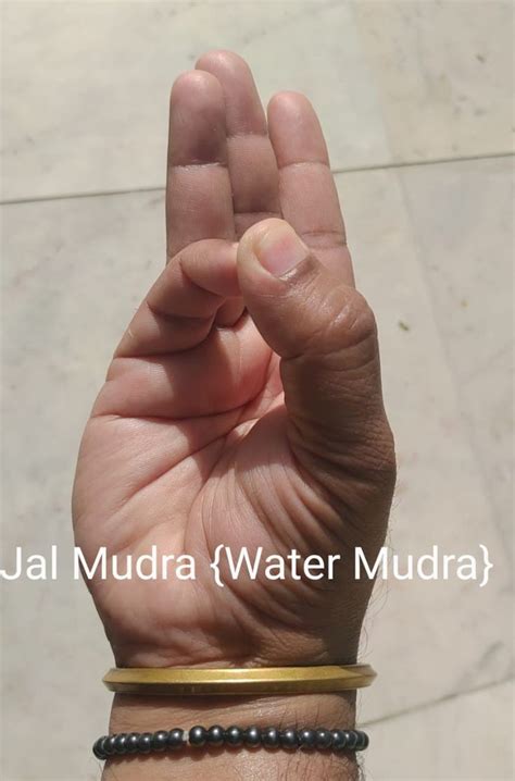 Jal Mudra, the mudra of water