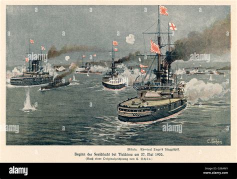 Japanese Fleet at Tsushima Strait