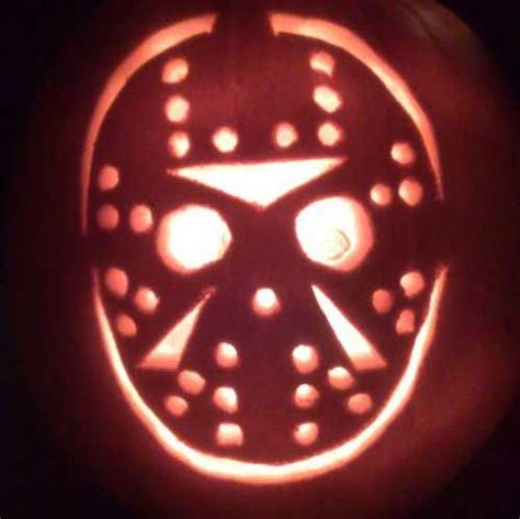 Jason pumpkin carving pattern