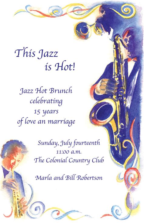 Jazz Age Typography Invitation Design