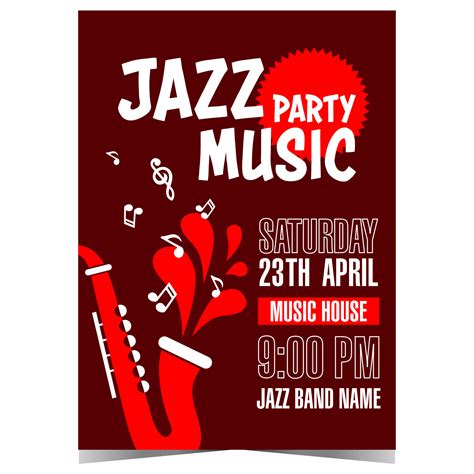 Jazz Musicians Invitation Design