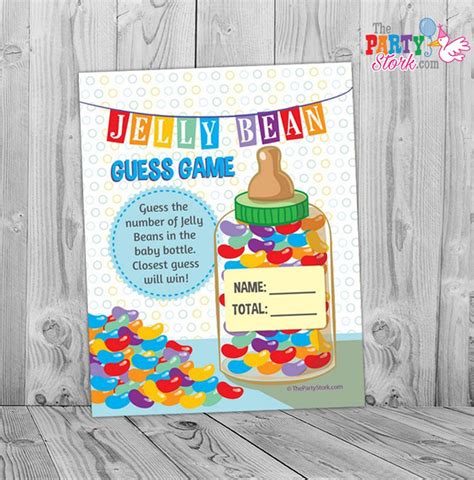 Jelly Bean Guessing Game Baby Shower