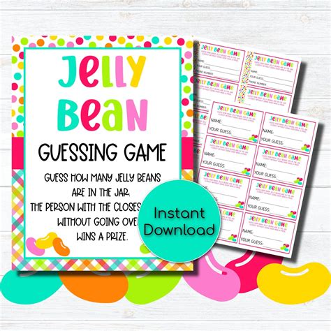 Jelly Bean Guessing Game Birthday Party