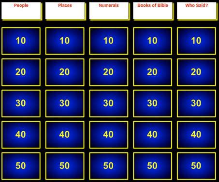 Jeopardy-Style Game