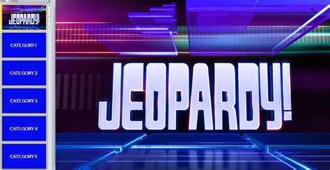 Jeopardy Template Game Board Image