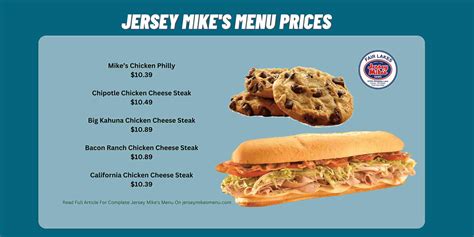 Jersey Mike's Menu