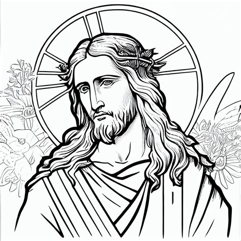 Jesus Coloring Pages for Adults