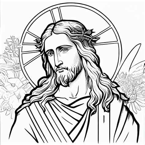 Jesus coloring pages for adults