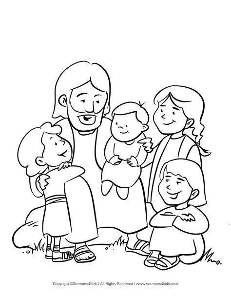 Jesus Coloring Pages For Children Free