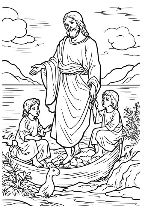 Printable Jesus coloring pages