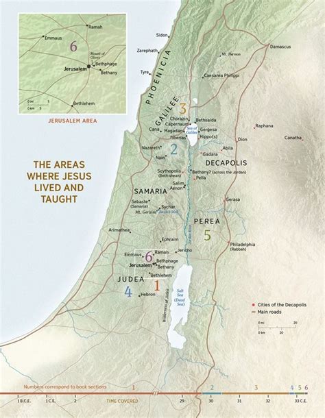 Map of Jesus' Ministry