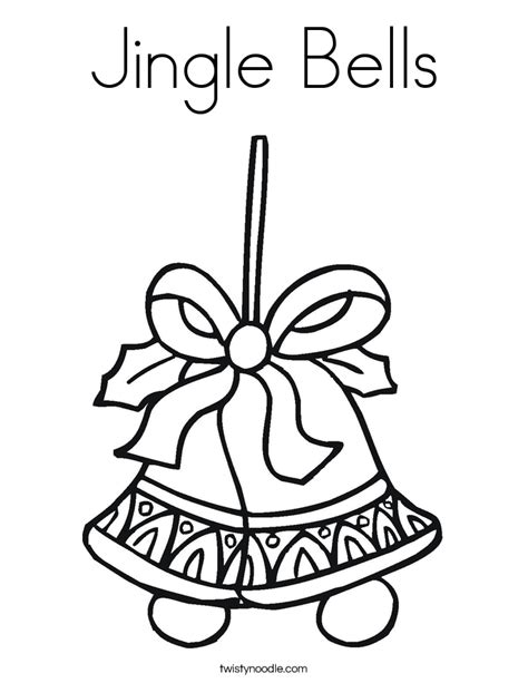 Jingle Bells Coloring Pages Example