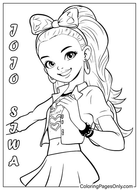 JoJo Siwa Coloring Pages