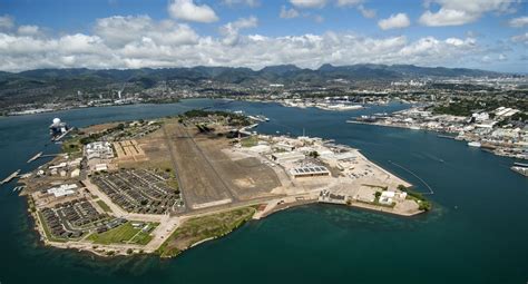 Aerial view of Joint Base Pearl Harbor Hickam