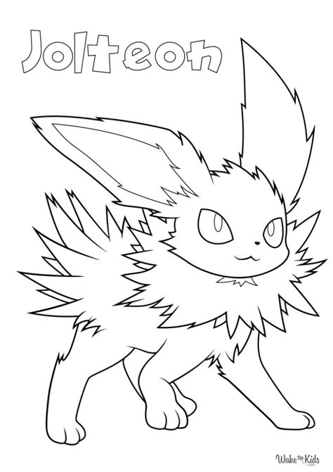 Jolteon Coloring Page