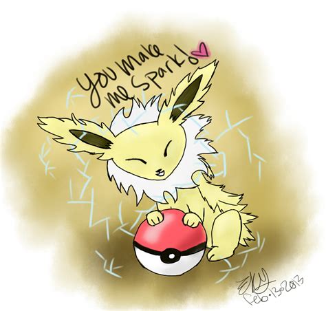 Jolteon Valentine's Day Card