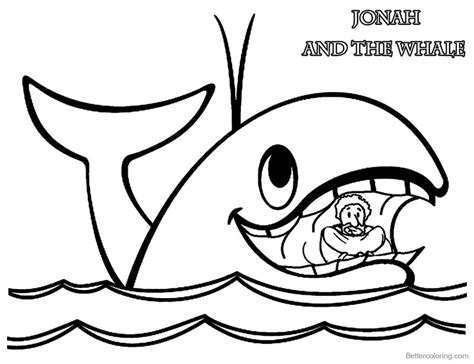 Jonah and the Whale Coloring Page