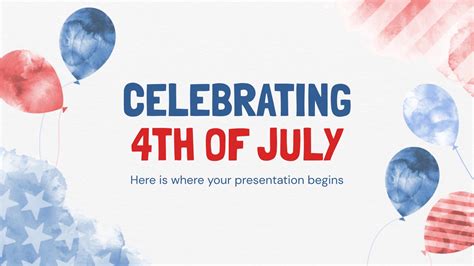 July 4th Powerpoint Design Inspiration