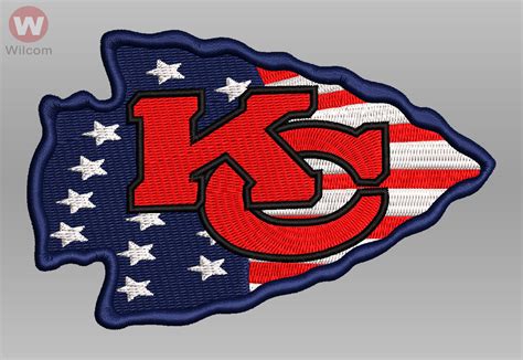 KC Chiefs Logo Embroidery Design