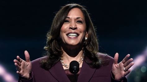 Kamala Harris Speaking at a Conference