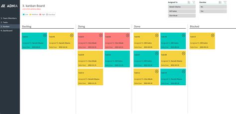 Kanban Board Excel Template