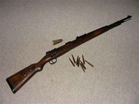 German soldier holding a Karabiner 98k rifle