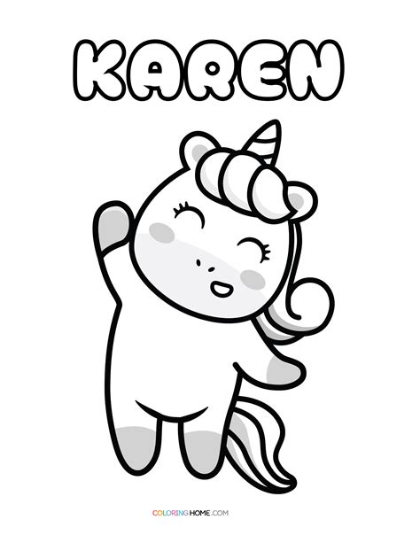 Karen Coloring Printables