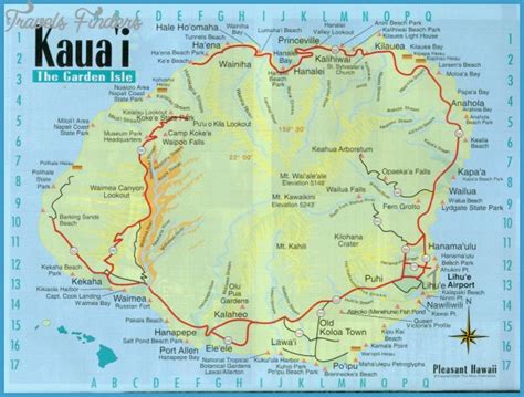 Kauai Hiking Trails Map