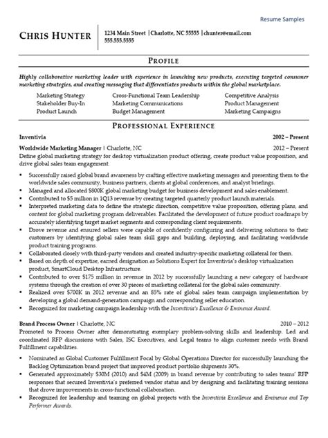 Kenan Flagler Resume Template Example 1