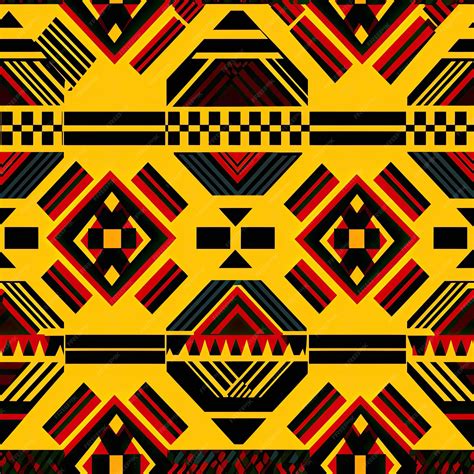 Vibrant Kente cloth pattern