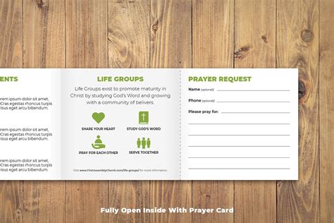 Key Elements of Tri-Fold Church Bulletin Template