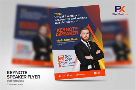 Keynote Speaker Flyer Template Ideas