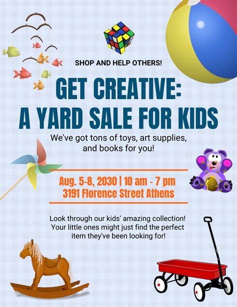 Kid-Friendly Yard Sale Template