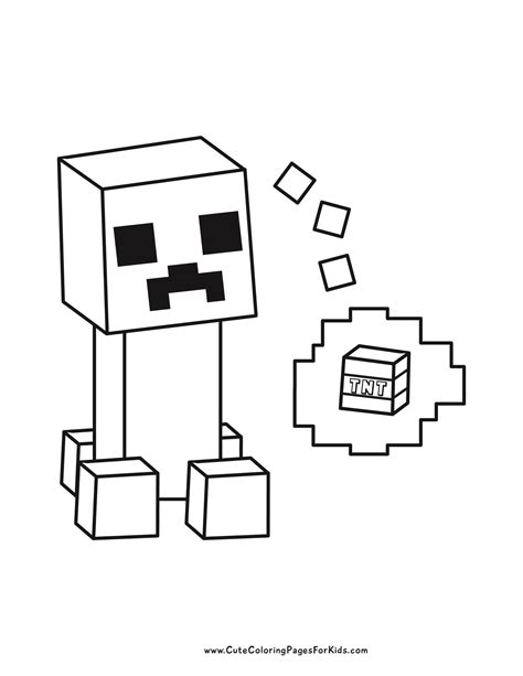 Kids Minecraft Coloring Pages