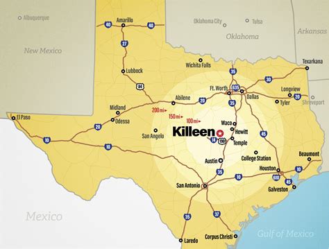 Killeen Texas Map