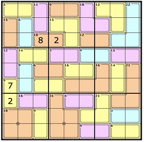 Killer Sudoku with Cages Solution