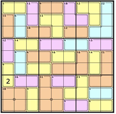 Killer Sudoku with X-Sums