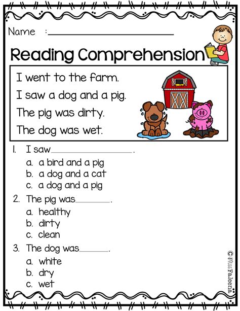 Kindergarten Reading Worksheets